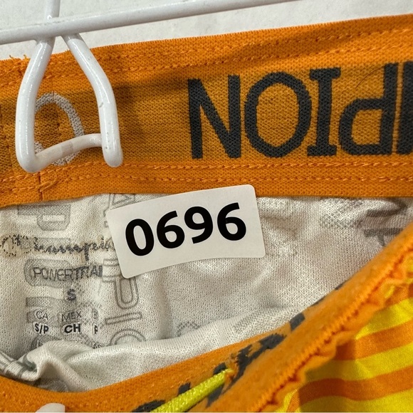 Champion Striped Atheltic Shorts Vintage Woman’s Petite Small Yellow - Picture 11 of 11